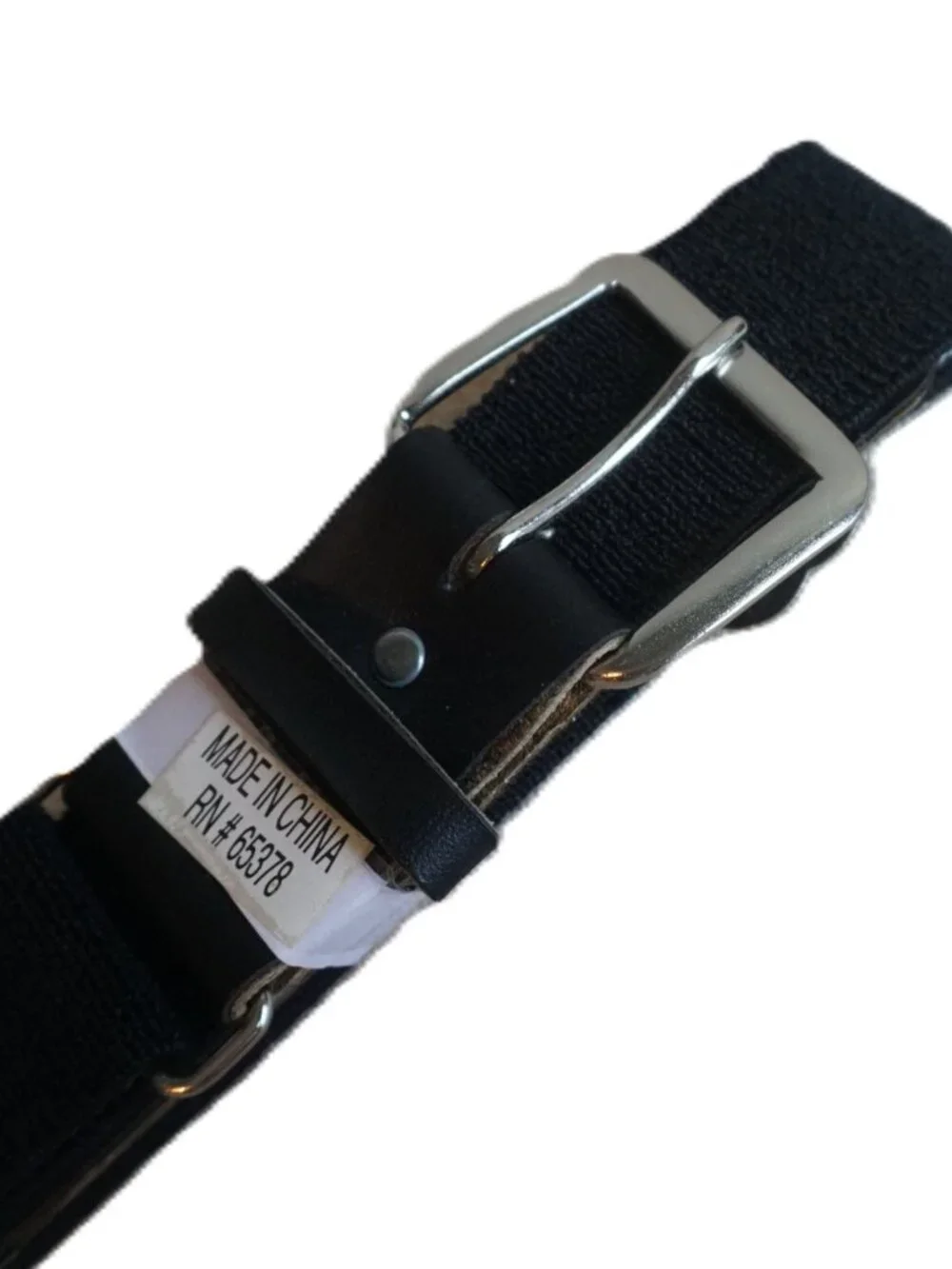 Augusta Sportswear Black Athletic Sports 1.25 inch Wide Belt Stretch Youth OSFM